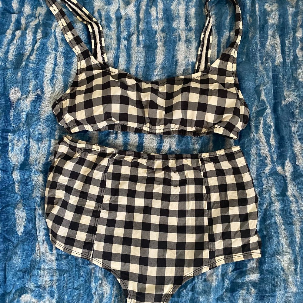 Retro Style J. Crew Gingham Bikini (S)